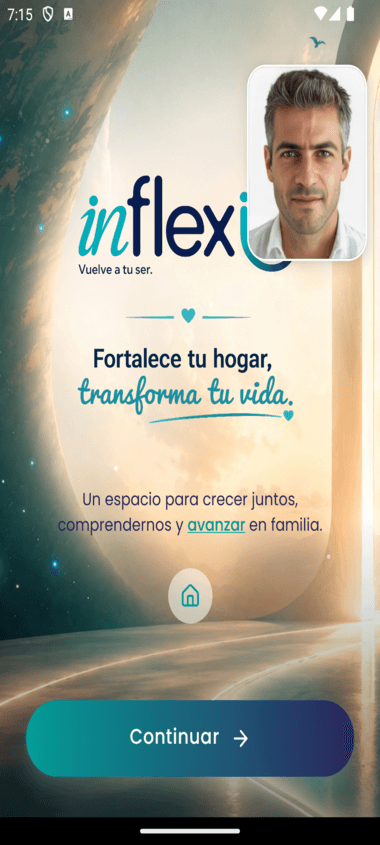 Cierre del onboarding: 'Te escucho, te acompaño, crecemos juntos'. Antes del registro el padre ya entendió que hay alguien real detrás del sistema.